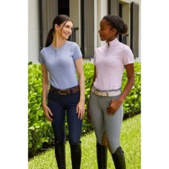RJ Classics Women's Winnie Short Sleeve Tech Shirt - Mauve Mist Stripe -Ovation || Dublin Officials 675804 800 800