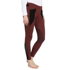 TuffRider Women's Tatum Tights - Wine/Black -Ovation || Dublin Officials 678861 800 800