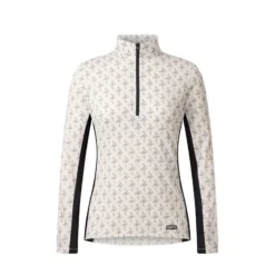 Kerrits Women's Keystone Ice Fil Long Sleeve Shirt - Vanilla Bits N Crops