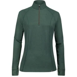 RJ Classics Women's Logan Zip Tech Shirt - Ivy Heather