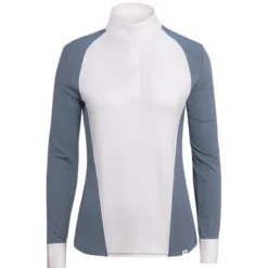 RJ Classics Women's Lexi Long Sleeve Show Shirt - White/Flint Stone