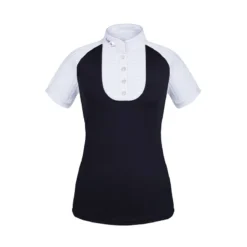 Fair Play Women's Justine Short Sleeve Compeition Shirt - Black/White