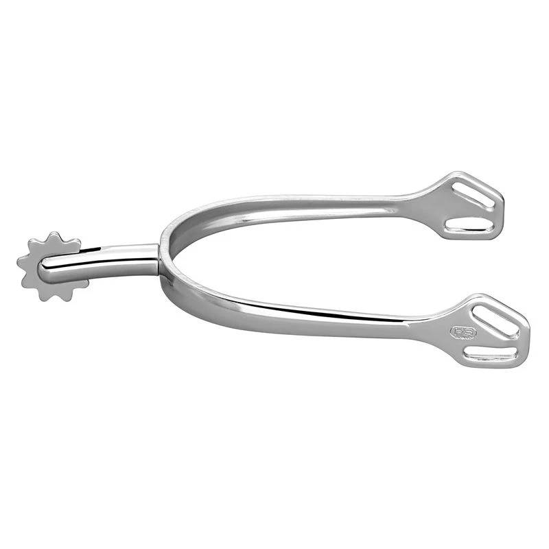 Herm Sprenger Ultra Fit 40mm Round End 9pt Rowel Spurs - Stainless Steel 1 Herm Sprenger Ultra Fit 40mm Round End 9pt Rowel Spurs - Stainless Steel