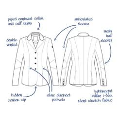 Tredstep Women's Solo Vision Competition Coat - Burgundy -Ovation || Dublin Officials 705177 800 800